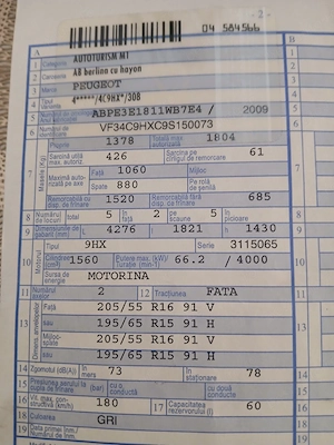 Peugeot 308 HDI 90 cp Fara filtru de particule din fabrica an 2009  - imagine 8