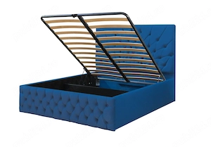 Pat dublu tapitat 180x200 + saltea inclusa - imagine 3