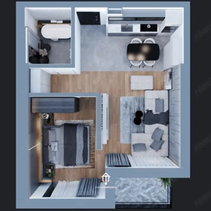 DIRECT DE LA DEZVOLTATOR | Apartament cu o camera | 0% Comision - imagine 18