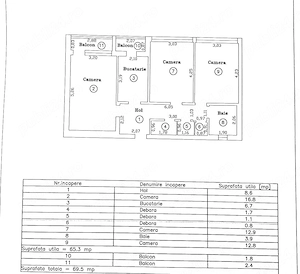 3 camere,65 mpu, zona Turist,bloc anvelopat,2 lifturi,decomandat. Negociabil! - imagine 12