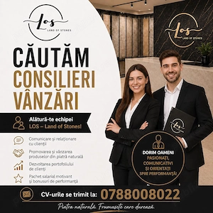 Angajam consilier de vanzari cu experienta