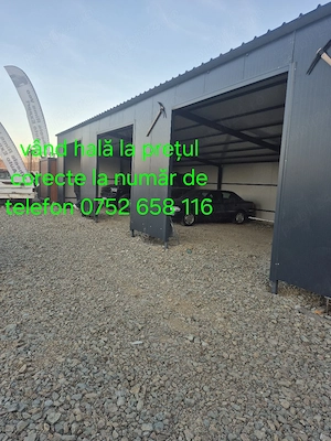 vând hală metalică la prețuri corecte Avem câteva dimensiuni pe stoc - imagine 2