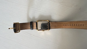 Ceas Fossil Carraway FS6091 - Elegant, Stil Retro, Curea Piele Neagră - imagine 2