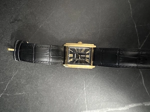 Ceas Fossil Carraway FS6091 - Elegant, Stil Retro, Curea Piele Neagră - imagine 3