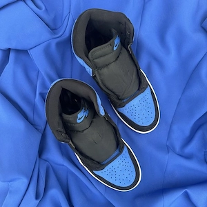 Pantofi Sport Air Jordan 1 High Reimagined Royal Blue 100% originali - imagine 4