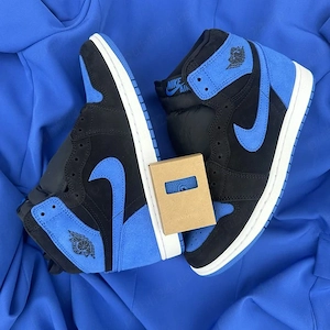 Pantofi Sport Air Jordan 1 High Reimagined Royal Blue 100% originali - imagine 2