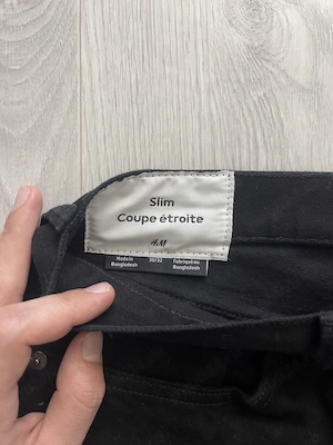 Blugi H&M, S, negru, nepurtati