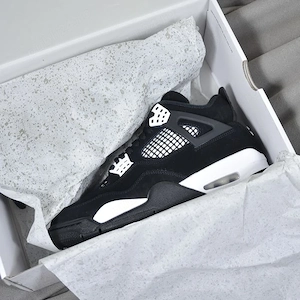 Pantofi Sport Air Jordan 4 White Thunder- 100% originali - imagine 3