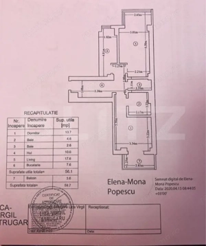  Apartament 2 camere, 59 mp, River's Towers - imagine 5