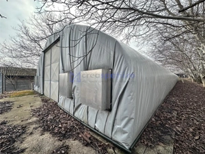 Hala  cort ciupercarie, crestere pui, 400mp, Dumesti - imagine 5