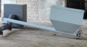 Snec alimentare presa peleti, uscator cu buncher