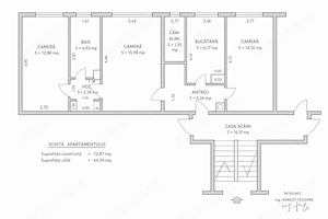 Apartament cu 3 camere - Parter - langa spitlalul judetean - IMOBIHOR  - 84 900   - imagine 8