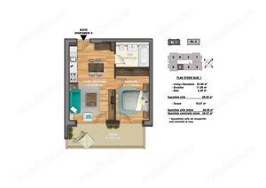 Studio semidecomandat, etaj 8, New Times Residence, parcare - imagine 10