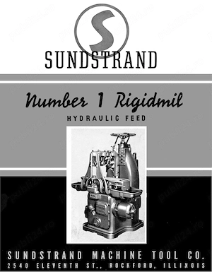 Masina de frezat orizontal -SUNSTRAND - RIGIMIL -  U.S..A - imagine 3