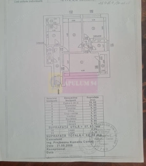 3 camere Aviatorilor, etaj 2, liber pentru amenajare proprie, 590€