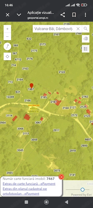 Teren de vanzare dambovita , vulcana de sus . 1812m