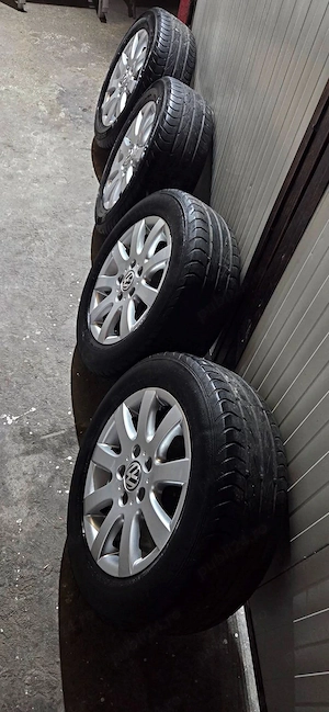 Jante Aliaj 15 Skoda Seat Vw 5x112 205 60 15 - imagine 2