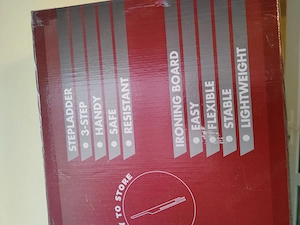 NOU CleanSy AcrobaZ by Zepter 2 in 1 -Masa de calcat si scara pliabila - imagine 3