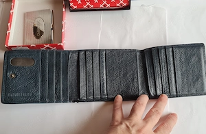 Portofel Italian Leather pentru bărbați + Bonus