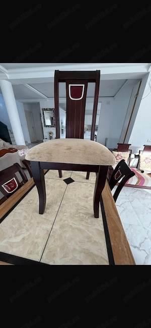 Vand ansamblu mobilier din lemn masiv   - imagine 2