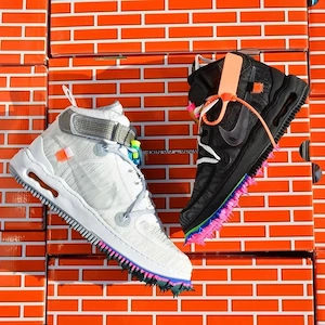 Nike Air Force 1 Mid x Off-White Alb si Negru