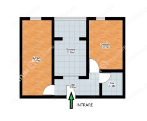 Apartament cu 2 camere decomandate balcon pivnita central din Sibiu - imagine 6