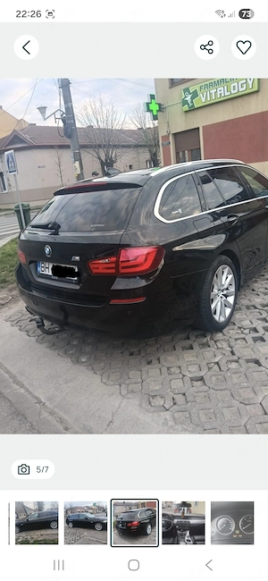 BMW 520d F11 2011   distribuție + volantă schimbate, M interior, - imagine 5