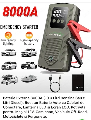 Vând kit NOU NEFOLOSIT, starter tip Baterie externă