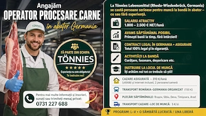 Angajăm muncitori in abator Germania cu sau fara experienta