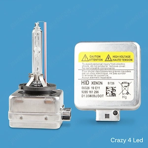 Becuri xenon (HID) pentru mai multe tipuri de soclu: D1 D2 D3 D4 D5 D8  / prindere S sau R  - imagine 3