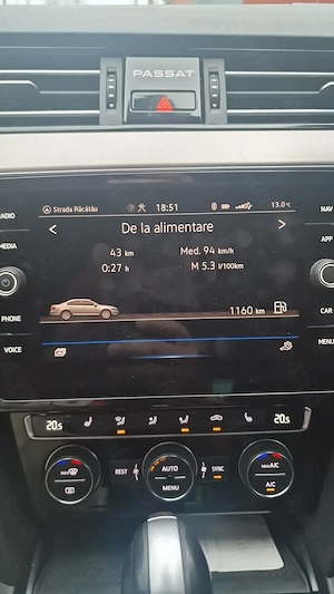 Volkswagen Passat facelift 2020 2.0D DSG7,  Alcantara, Clima 3 zone, scaune incalzite masaj  - imagine 7