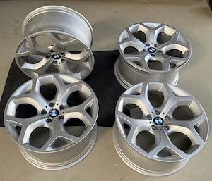 Set jante bmw X6   fata 10JX20 ET:40 spate 11JX20 ET:37   BMW LA wheel Y-spoke 214 - imagine 4