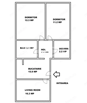 Apartament decomandat de vanzare 3 camere pivnita Vasile Aaron - imagine 3