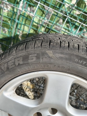 Jante aliaj+ anvelope vara pe 15 - imagine 4