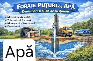 foraje puturi apă 