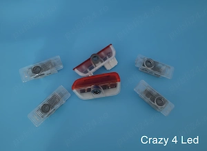 et de 2 lampi cu logo pentru portiera auto (proiectoare usa) – disponibile pentru diferite marci 