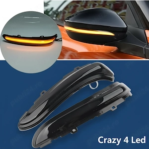 Set de 2 lampi semnalizare dinamica pentru oglinda sau aripa, potrivite pentru diferite marci  - imagine 5