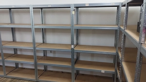 Vind rafturi metalice depozitare 5 polite MDF 180x90x45