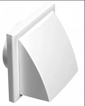 Grila de ventilație HOTA - PVC cu clapetă antiretur 145x145    125 mm