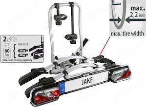 Suport 2 biciclete cu prindere pe carlig - imagine 2