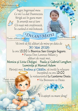 Invitatii electronice la botez
