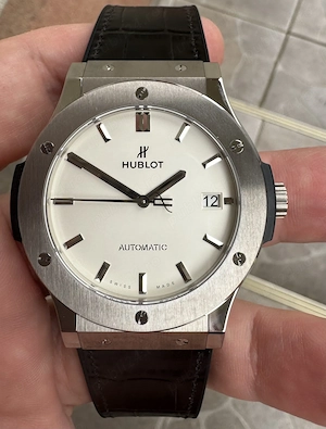 Hublot Classic Fusion Bang 45 mm White JJF A2892 Fabricat 1:1 ca originalul - imagine 5