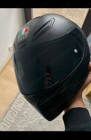 Cască AGV K6 S Matt Black - Mărime L - Ca nouă + Vizieră Neagră & Pinlock - imagine 2
