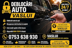 DEBLOCĂRI auto Vaslui 24 7 