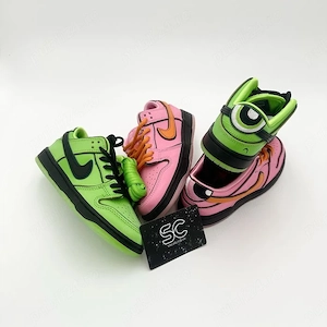 Pantofi Sport Copii Nike Sb Dunk Low The Powerpuff Girls Blossom si Buttercup -100% originali