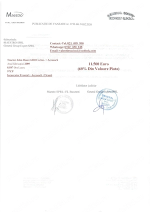 Tractor John deere 6230 Incarcator Frontal - imagine 9