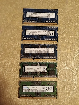 Memorii laptop Hynix Kingston Samsung - 4Gb - 1Rx8 PC3L-12800S (1600MHz) (Low Voltage 1,35V)