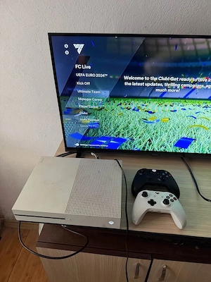 oferta consola jocuri  Xbox one S model 1 tb 1000 gb  FIFA 2024 joc complet 4 controlere - imagine 5
