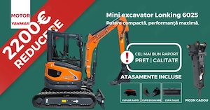  Mini Excavator NOU Lonking 6025 (2.6t) | PICON CADOU | Coada Zero