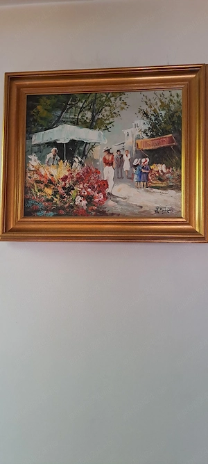 tabou pictura in ulei semnat